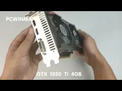 PCWINMAX GeForce GTX 1050 Ti Графическая карта 4GB DDR5 128 Бита Двойные вентиляторы 650MHz 1800MHz Частота 1050Ti Рабочий стол GPU video