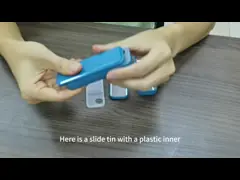 Компактируйте прямоугольное 	Олов хранения еды сползая верхнюю коробку олова конфеты video