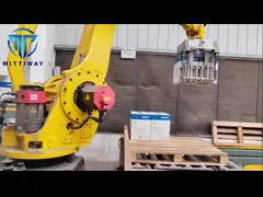 Управление ПЛК Роботизированная коробка паллетная машина с многосочлененной роботовой рукой video