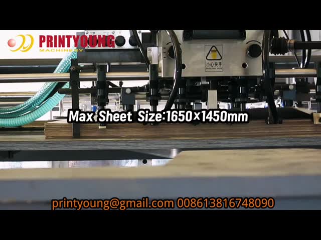 Electric Driven Fully Automatic Flute Laminating Machine 11.5*2*2.4M video