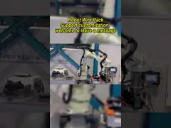 6 Aixs Yaskawa Robot Arm GP180-120 с настраиваемым ограждением безопасности CNGBS в качестве робота-палетизатора video