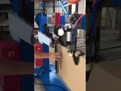 Ручной тип сервопривод машины сшивателя коробки машины рифленой коробки шить одиночный для упаковки коробки коробки video