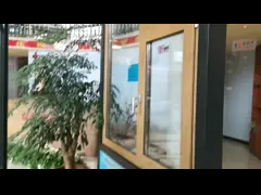 ODM Кассемент Алюминий Наклон и поворачивайте окна цвет древесины video