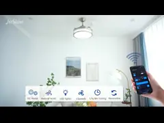 42 дюймовый невидимый потолочный вентилятор с затуманенным светодиодным освещением 3 PC лезвия Внутренняя спальня video