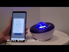 Bluetooth Music Starry Galaxy Projector ABS Engineering Plastics Material