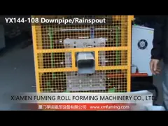7.5KW Downspout Downpipe Roll Forming Machine Customized For Profile