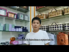 Мини квадратное олово Caddy чая металла с упаковкой олова чая крышки штепсельной вилки video