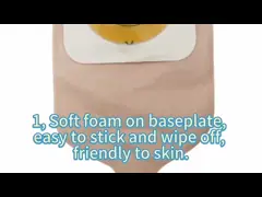 Многоразовые покрытия 57 мм 70 мм 75 мм Колстомический пакет медицинский материал video