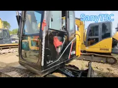 6-тонный экскаватор с использованием Sany 75C 2200rpm CAT C2.4 Engine video