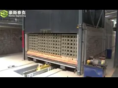 Для 52 печи для обжига кирпича печи ISO9001 Hoffman Hoffman ворот тележки гибридной более сухой video