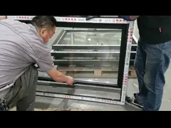 Aluminum Or UPVC Awning Window Top Hung Design Fiberglass Fly Screen video