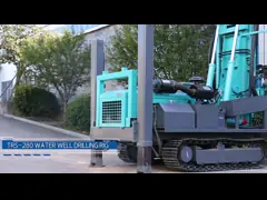 Кравлер 300мм установил легкую деятельность машины бурения водяной скважины буровой установки video