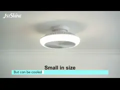 Mini Bedroom 18 Inches Bladeless Led Ceiling Fan Dc Motor 6 Speeds Remote video