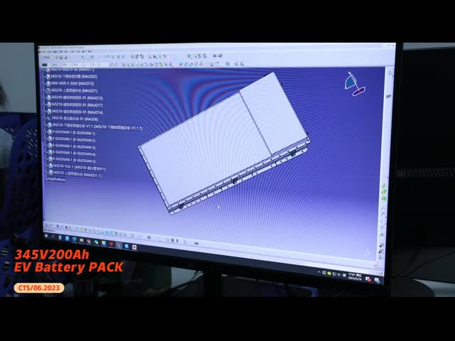 Профессиональная электроэнергетическая батарея 345В 210А для мини-грузовиков 614В 800В 60кВ 110кВ литий-ионная батарея для электромобилей видео