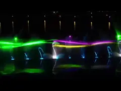 Полноцветный большой плавучий озерный фонтан светодиодные огни video