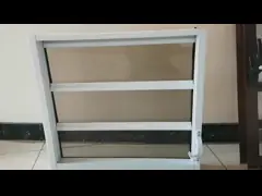 Одностеклянные UPVC ловушки окна Алюминиевые жалюзи окна с ручкой на заказ video