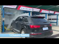 İşgücü tasarrufu Otomatik dokunmasız araba yıkama makinesi KL360-1 15kw Su pompası 12kw Hava kurutma makinesi