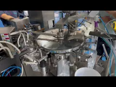 Автоматическая жидкостная машина упаковки мешка сока молока пакуя машины video