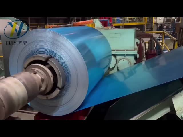 Cold Rolled Galvalume Steel Coils / Strips G550 BORON ADDED SGLCC Blue AFP