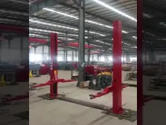 4 тонны CE пол автомобиля Два поста подъемника Ручной разблокировать 2 столба автомобильного лифта автомобиля подъемная машина video