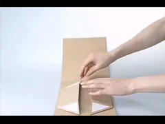 Переработанные складываемые картонные коробки для подарков video