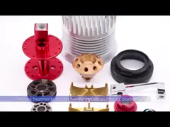 Окисленные части из алюминия, обработанные на заказ с помощью ЧПУ video