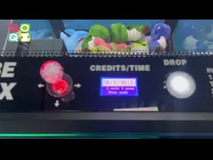 Кубический ящик 1 игрок Маленький кран с когтями Машина ловить игрушки Кукольная машина с акцептором счета video