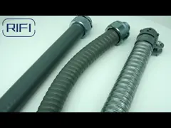 Черно-оранжевый серый ПВХ гибкий трубопровод электрический оцинкованная сталь гибкий трубопровод video