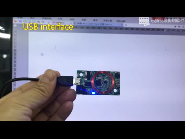 9600 Bps RFID браслетный считыватель 13,56mhz RFID считыватель DC 5V