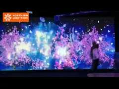 Интерактивный голограммный стенный 3D голографический проектор для оформления гостиниц video