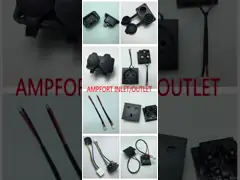 Стенная установка EU BS1363 Стандартный британский выход UK Power Socket RB-02 ((B00) 50x50mm 13A 250V С одобрениями TUV video