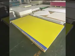 Laser Cut Engrave Thick Glossy Opaque Yellow Cast Lucite Acrylic Sheet Customized