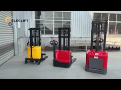 полностью электрической тележка паллета штабелеукладчика 24V паллета 4.5km/H управляемая батареей video