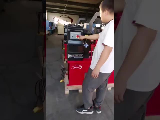 ホイールリム修理 ハイドロリック 370kg ホイールストレイター アルミ合金 大リグ ホイールポーリングマシン