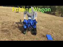 Тяжелый грузовик для кемпинговых поездов с регулируемой ручкой складной ручной тележки с PU колесами video