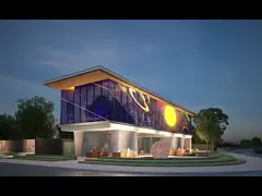 Дисплей высокой яркости с прозрачным светодиодным экраном IP65 video