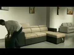 Секционное складывая практически диван-кровати удобное с Recliner video