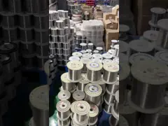 Яркий Ni80Cr20 Противоупорный провод 455 MPa Прочность на выход для тепловых применений video