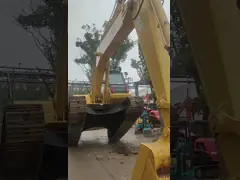 PC200 Использованный экскаватор Komatsu вместимостью 1,2 кубометра video