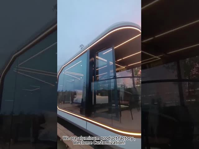 2023 Custom-made Modern Design Aluminum alloy Capsule Tiny House For living Prefab Houses Capsule Cabin Apple Cabin