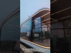 2023 Специально изготовленный современный дизайн Алюминиевый сплав Капсула Крошечный дом Для проживания Преддельные дома Капсульная кабина Яблочная кабина video