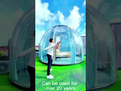 Transparent Clear PC Dome House Igloo Geodesic Dome with Aluminum Frame