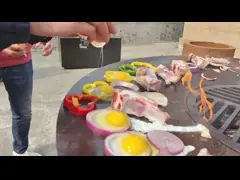 Древесина / древесное топливо портативный барбекю гриль древесный уголь для легкого обслуживания video