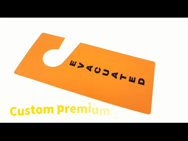 Прочный пластмассовый знак безопасности видео