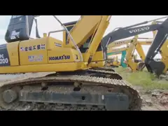 PC 200 Использованный экскаватор Komatsu Использованная тяжелая машина для строительства Японии video