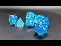 Two -Color Custom DND RPG Dice Set D6 D20 7 Mold Polyhedron Set