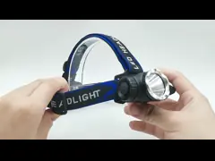 Белая красная голова СИД установила головную лампу 1000 люменов работы светлую для рыбной ловли video