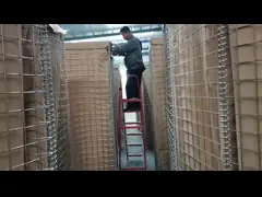 Тяжелая работа 4 мм 5 мм военные барьеры хеско песчаная стена для стрельбы video