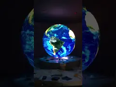 P3 Сферический светодиодный дисплей полный цвет Внутренний наружный рекламный светодиодный дисплей video