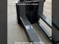 ISO Certified Full Electric Stacker Forklift 1000kg  Capacity  With Reach battery operated forklift